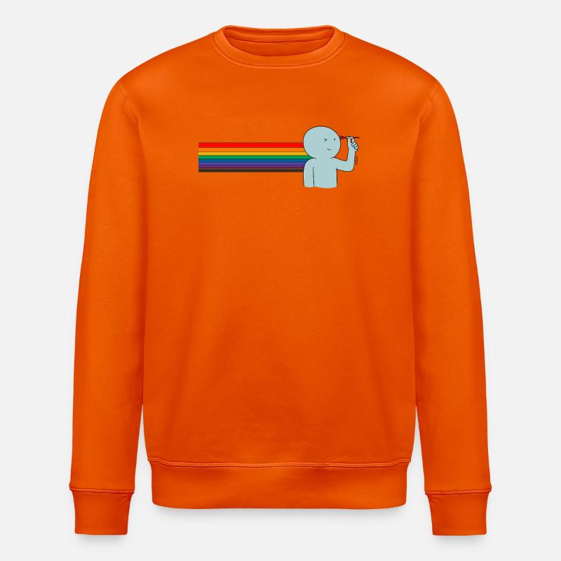 Darts & Rainbow Vibes - Stanley/Stella Unisex Bio-Sweatshirt ROLLER - Tieforange