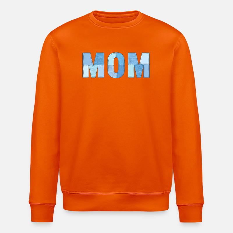 MOM Patchwork Denim Style - Sweat bio ROLLER Stanley/Stella Unisexe - orange profond