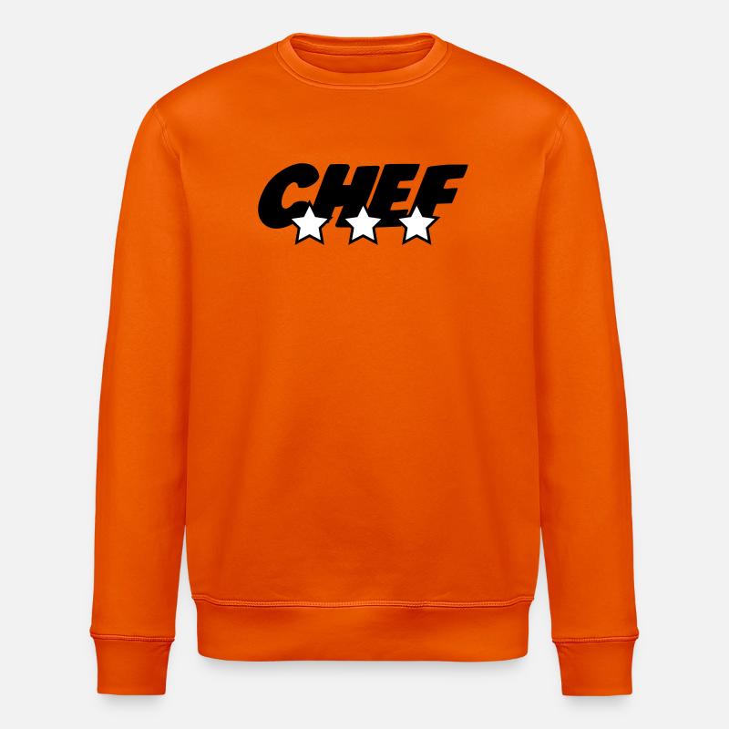 Chef - Kitchen - Cook - Stanley/Stella ROLLER Unisex Organic Sweatshirt - bright orange