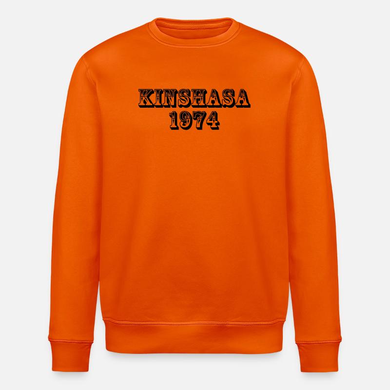 Kinshasa 1974 - Sweat bio ROLLER Stanley/Stella Unisexe - orange profond