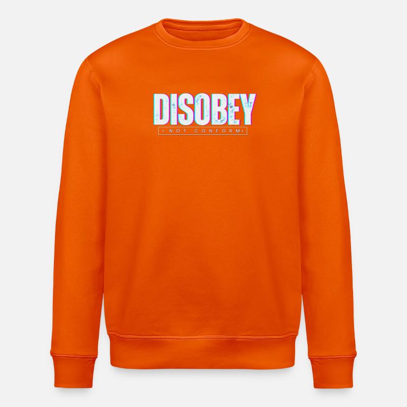 DISOBEY - DAS LEBEN 2 - Stanley/Stella Unisex Bio-Sweatshirt ROLLER - Tieforange