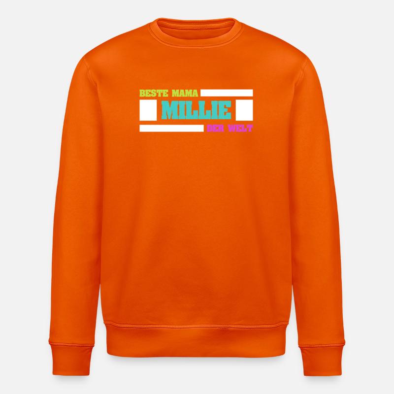 Mère Millie - Sweat bio ROLLER Stanley/Stella Unisexe - orange profond