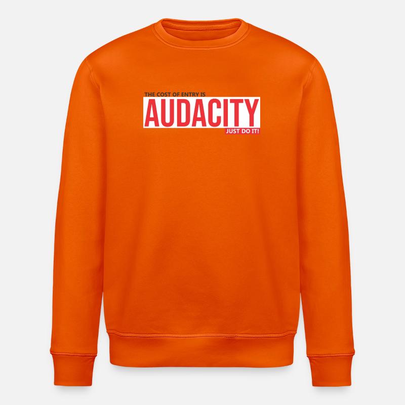 Audacity Mut zum Sprung - Stanley/Stella Unisex Bio-Sweatshirt ROLLER - Tieforange
