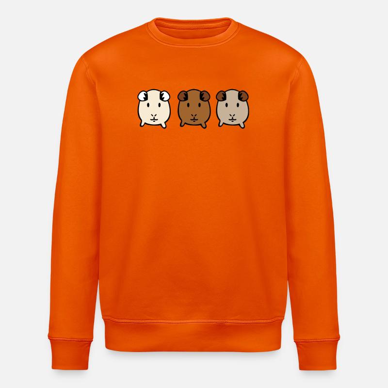 guinea pig - Stanley/Stella ROLLER Unisex Organic Sweatshirt - bright orange