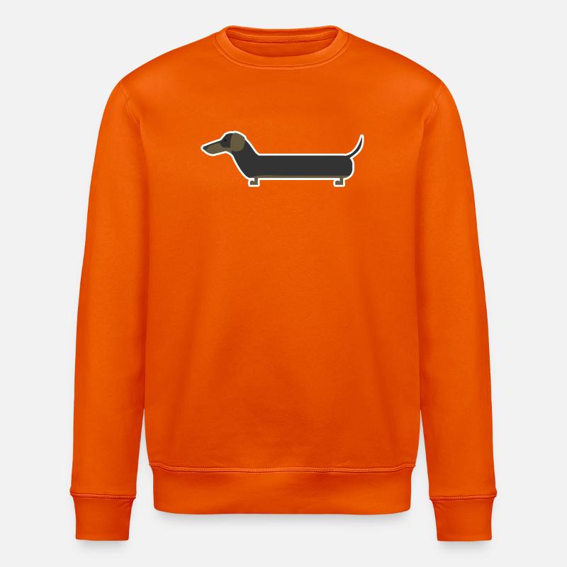 teckel - Sweat bio ROLLER Stanley/Stella Unisexe - orange profond