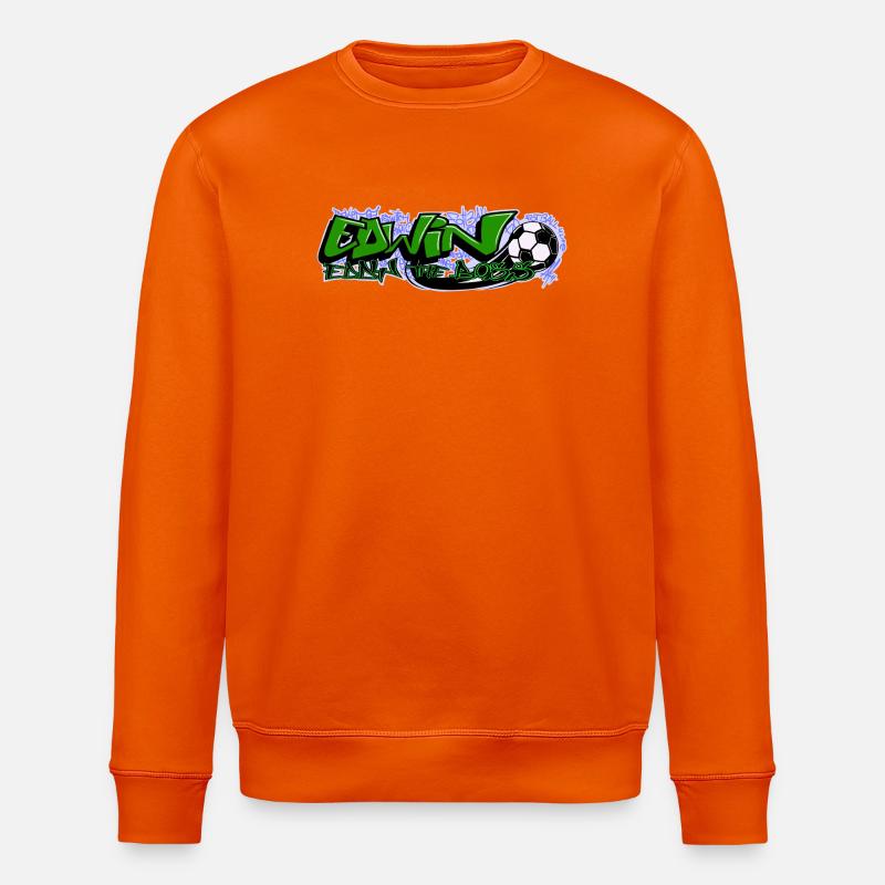 Edwin Graffiti Soccer - Sweat bio ROLLER Stanley/Stella Unisexe - orange profond