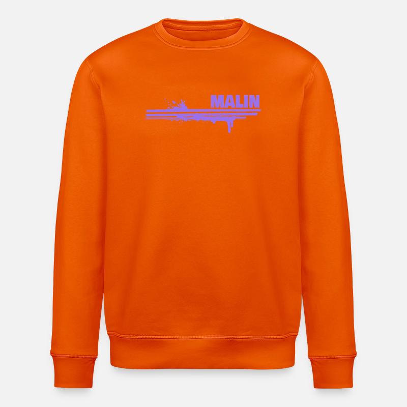 Cadeau pour Malin - Sweat bio ROLLER Stanley/Stella Unisexe - orange profond