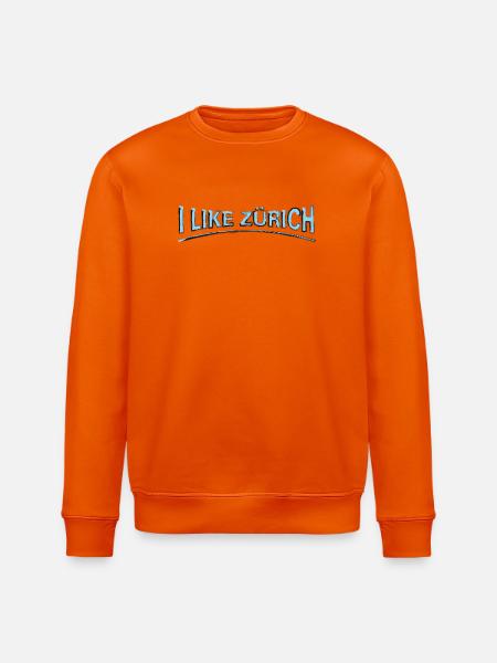 I like Zurich | Zurich-Design - Stanley/Stella ROLLER Unisex Organic Sweatshirt - bright orange