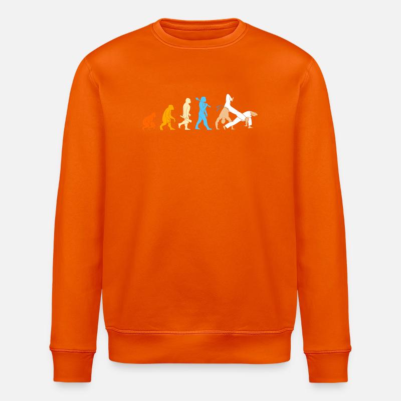Capoeira Evolution - Stanley/Stella ROLLER Unisex Organic Sweatshirt - bright orange