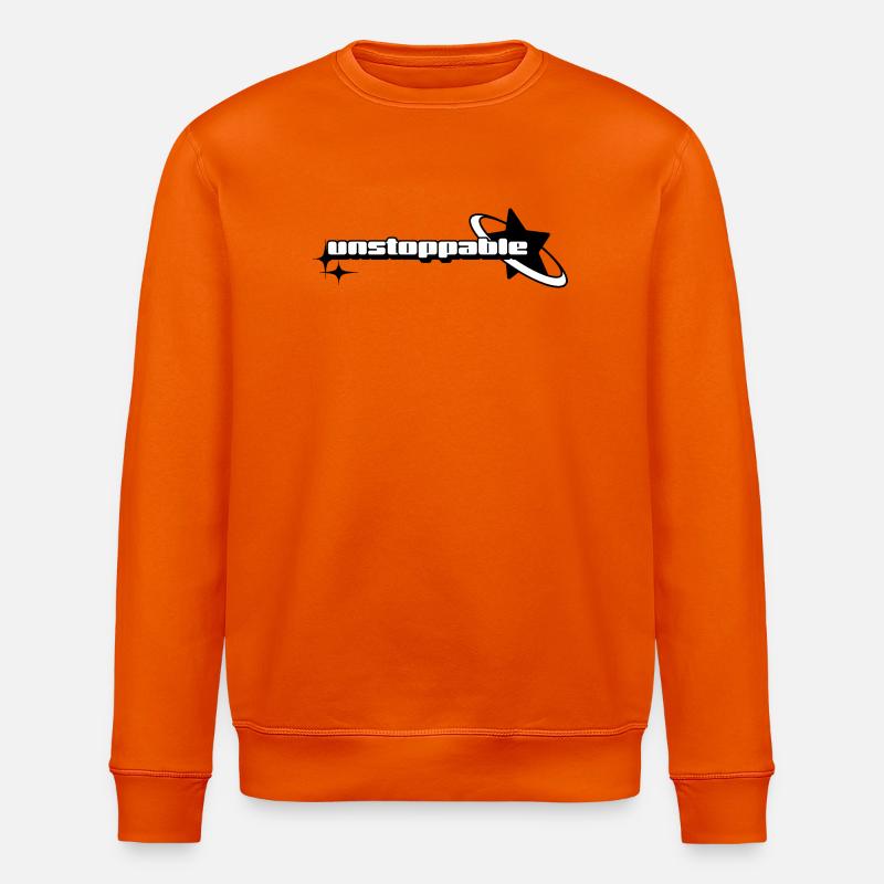 Design Graphique "Unstoppable" - Sweat bio ROLLER Stanley/Stella Unisexe - orange profond