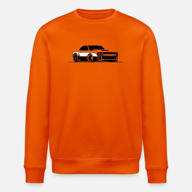 Challenger SRT Hellcat - Stanley/Stella ROLLER Unisex Organic Sweatshirt - bright orange