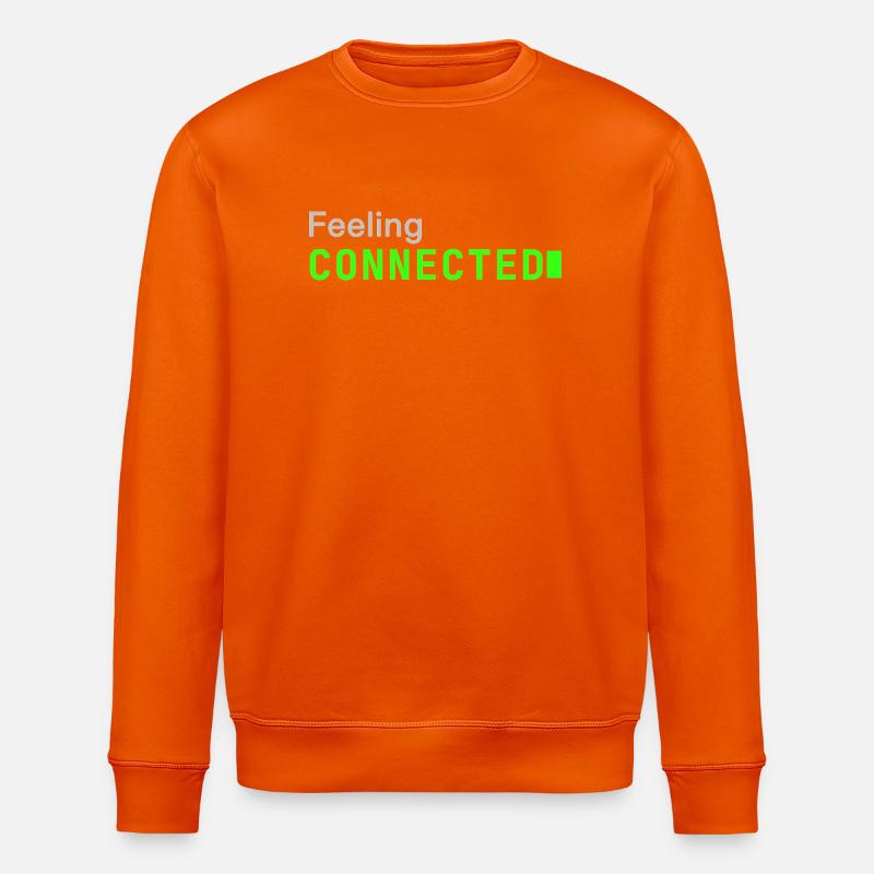 Feeling connected | Developer mood - Stanley/Stella ROLLER Unisex Organic Sweatshirt - bright orange