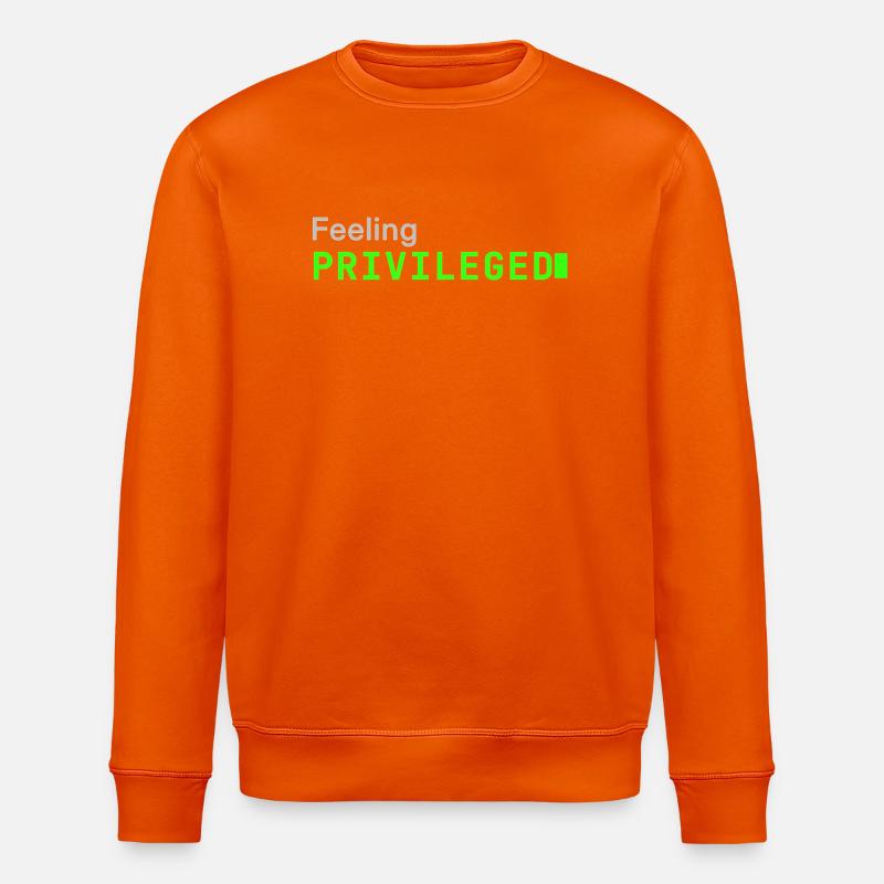 Feeling Privileged | Developer mood - Stanley/Stella Unisex Bio-Sweatshirt ROLLER - Tieforange