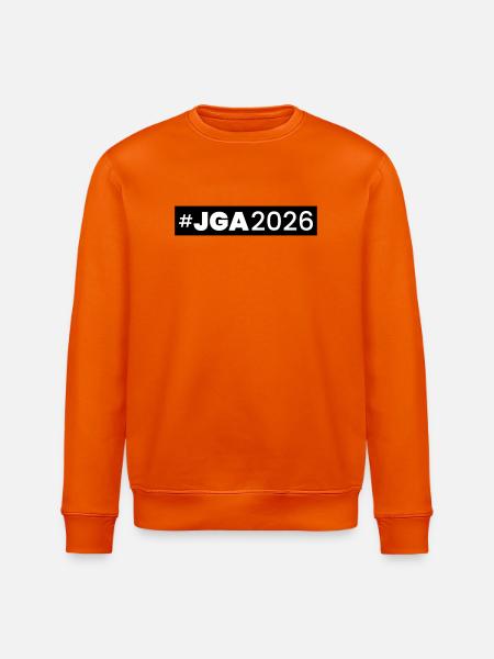 Jga 2026 Bachelor Party - Stanley/Stella ROLLER Unisex Organic Sweatshirt - bright orange