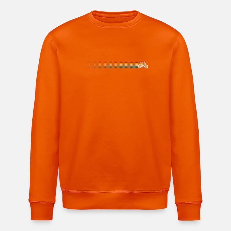 Retro-Radfahren - Stanley/Stella Unisex Bio-Sweatshirt ROLLER - Tieforange