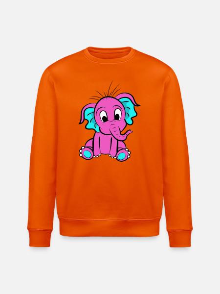 Rosa Elefant - Stanley/Stella Unisex Bio-Sweatshirt ROLLER - Tieforange
