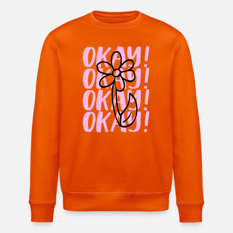 Design de déclaration - Sweat bio ROLLER Stanley/Stella Unisexe - orange profond
