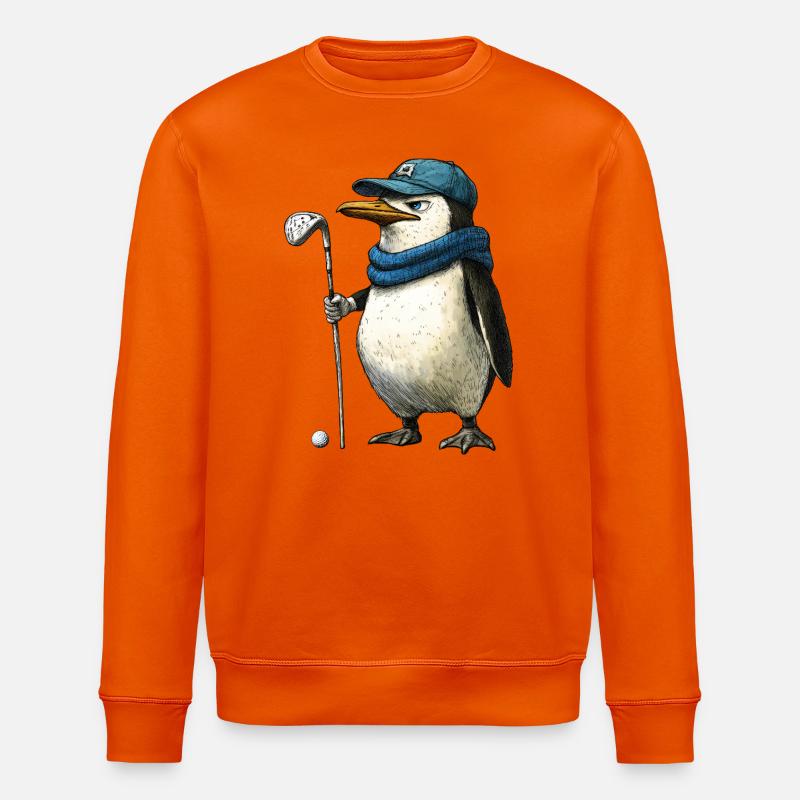 Pinguine Golf - Stanley/Stella Unisex Bio-Sweatshirt ROLLER - Tieforange