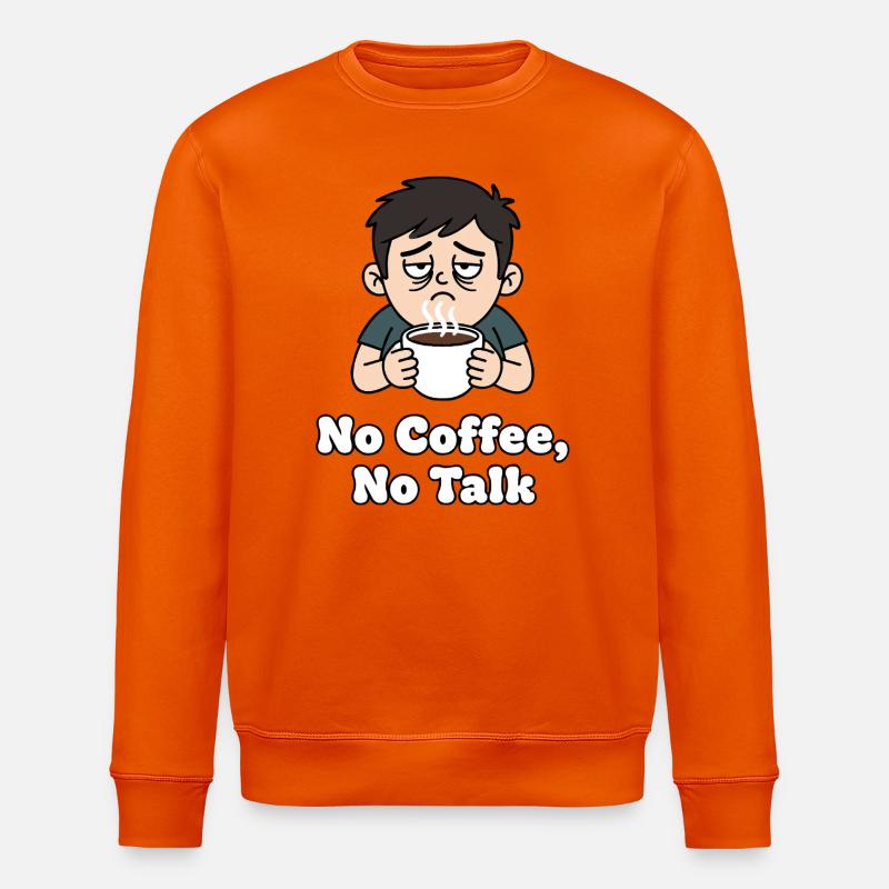 Pas de café, pas de discussion - Sweat bio ROLLER Stanley/Stella Unisexe - orange profond