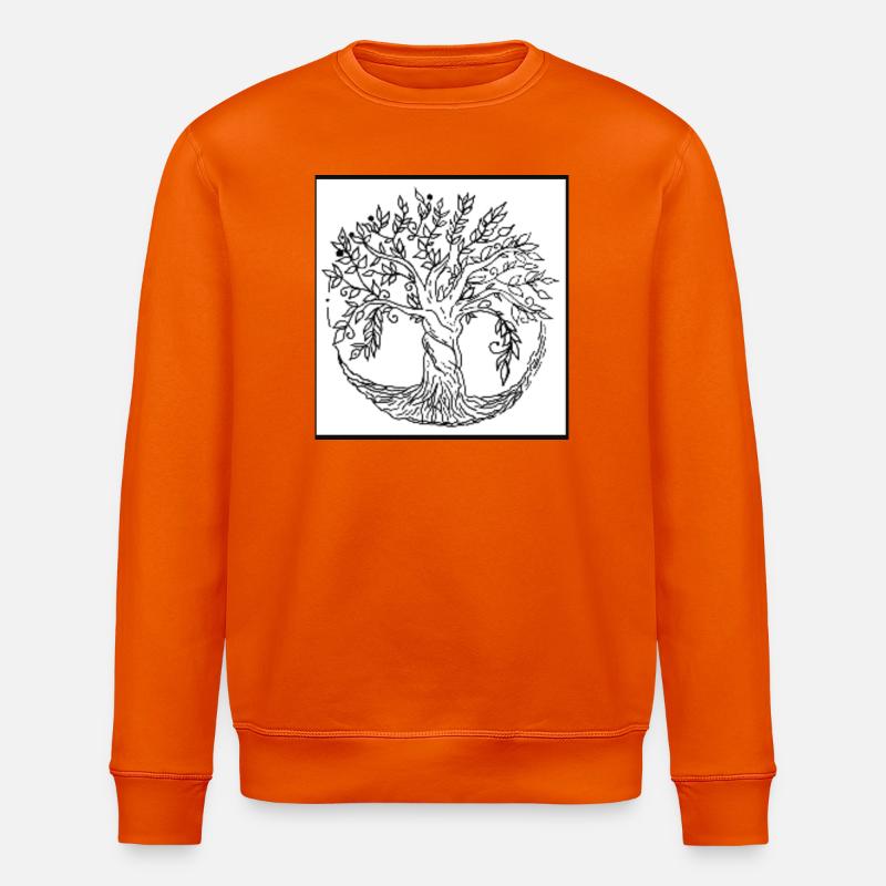 Baum des Lebens - Stanley/Stella Unisex Bio-Sweatshirt ROLLER - Tieforange