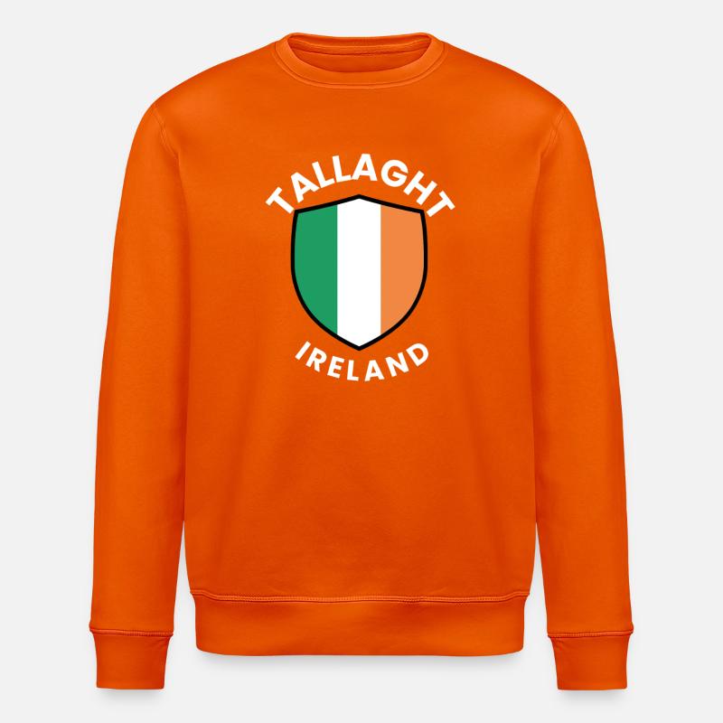 Tallaght Shield Irland-Flagge - Stanley/Stella Unisex Bio-Sweatshirt ROLLER - Tieforange