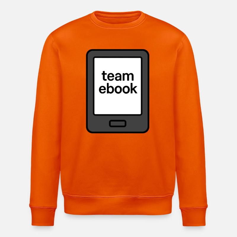 À quelle équipe appartiens-tu ? - Équipe eBook-Reader - Sweat bio ROLLER Stanley/Stella Unisexe - orange profond