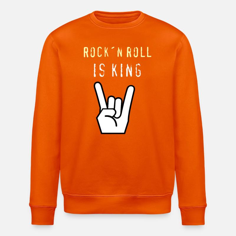 Rock_n_Roll_is_King - Stanley/Stella Unisex Bio-Sweatshirt ROLLER - Tieforange