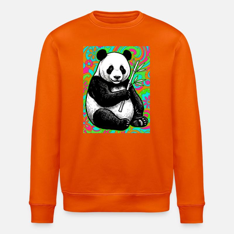 panda - Sweat bio ROLLER Stanley/Stella Unisexe - orange profond