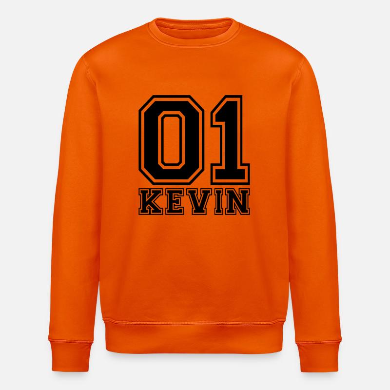 Kevin - Name - Stanley/Stella Unisex Bio-Sweatshirt ROLLER - Tieforange