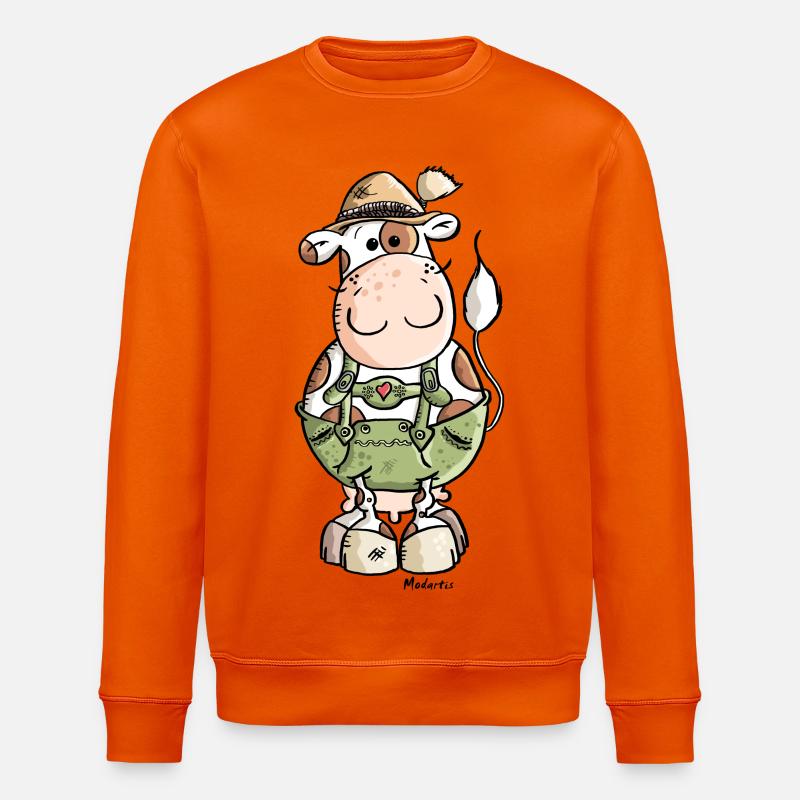 Kuh - Stanley/Stella Unisex Bio-Sweatshirt ROLLER - Tieforange