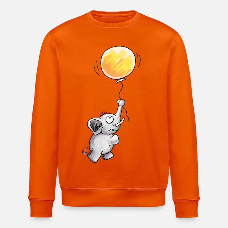 Fly away - Elefant - Stanley/Stella Unisex Bio-Sweatshirt ROLLER - Tieforange