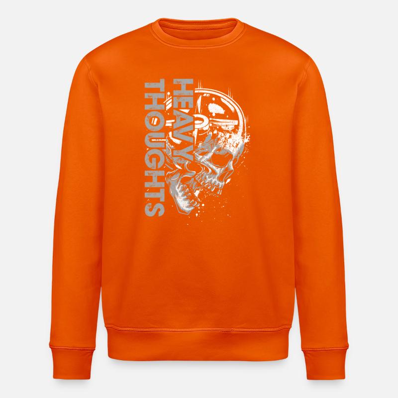 Crâne Vinyle Pulse Graphique - Sweat bio ROLLER Stanley/Stella Unisexe - orange profond