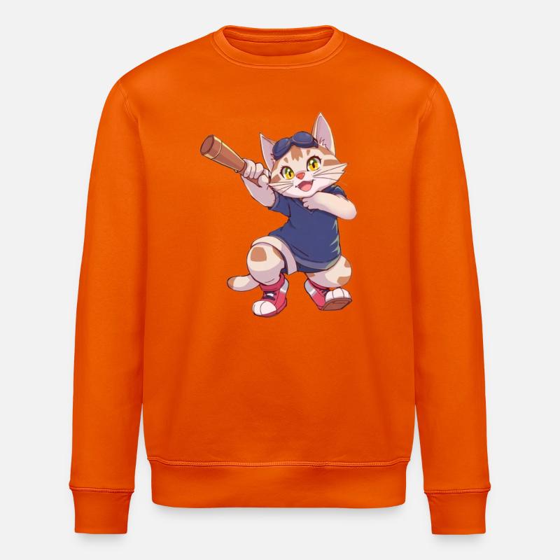 Chat, Chats - Sweat bio ROLLER Stanley/Stella Unisexe - orange profond