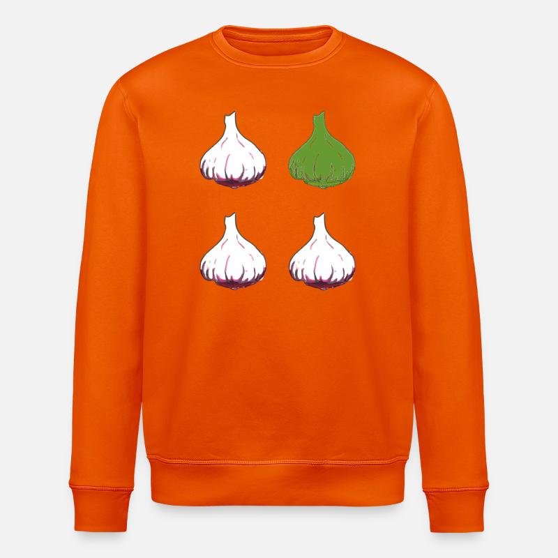 knoblauch 4er - Stanley/Stella Unisex Bio-Sweatshirt ROLLER - Tieforange