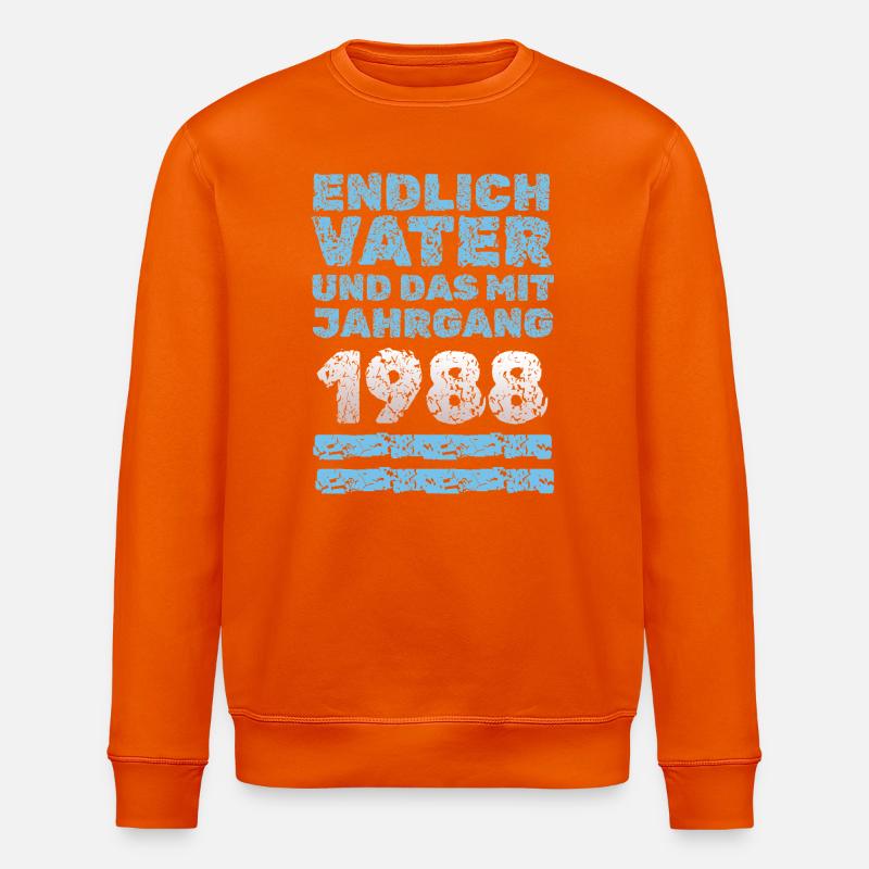 1988 - Stanley/Stella Unisex Bio-Sweatshirt ROLLER - Tieforange