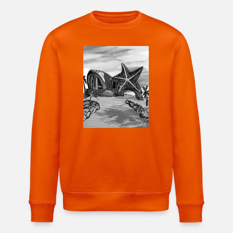 Starfish Dome Island Kunst - Stanley/Stella Unisex Bio-Sweatshirt ROLLER - Tieforange