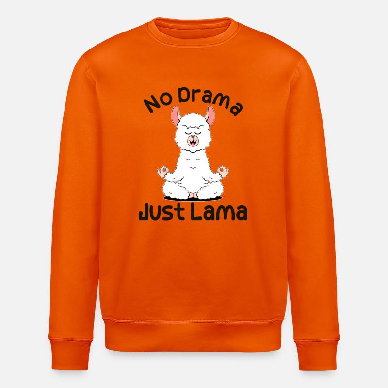 Pas de drame. Juste Lama - Sweat bio ROLLER Stanley/Stella Unisexe - orange profond