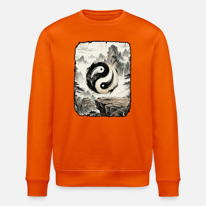 Yin und Yang Geist - Sweat bio ROLLER Stanley/Stella Unisexe - orange profond