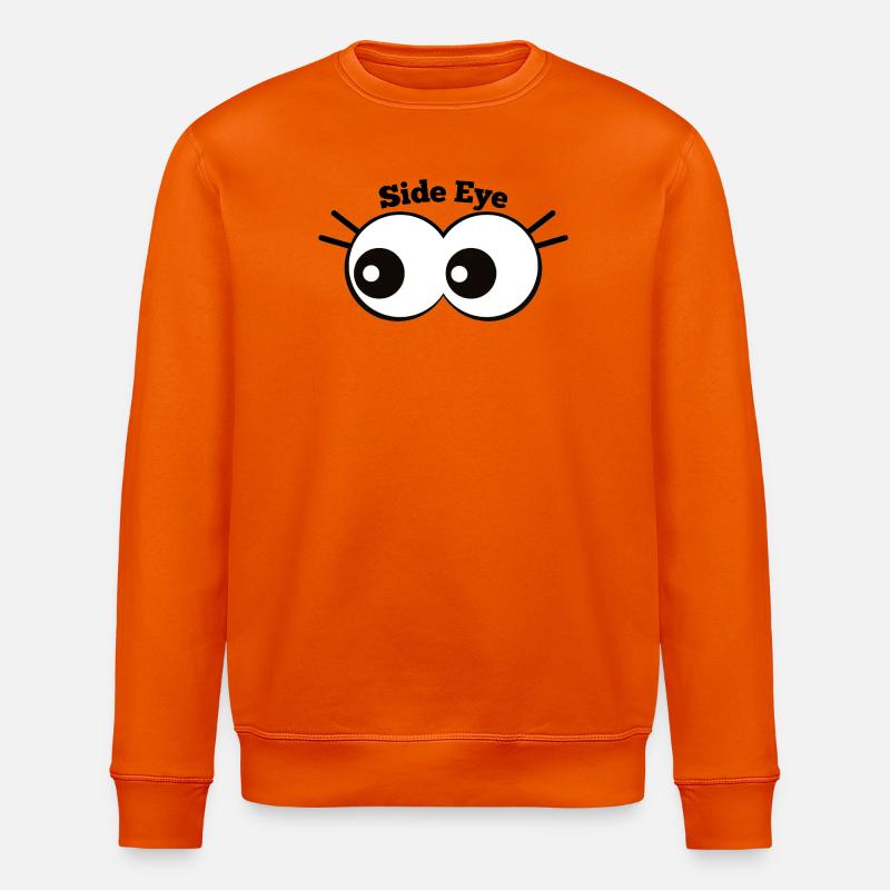 Side Eye Cartoon Augenwitz - Stanley/Stella Unisex Bio-Sweatshirt ROLLER - Tieforange