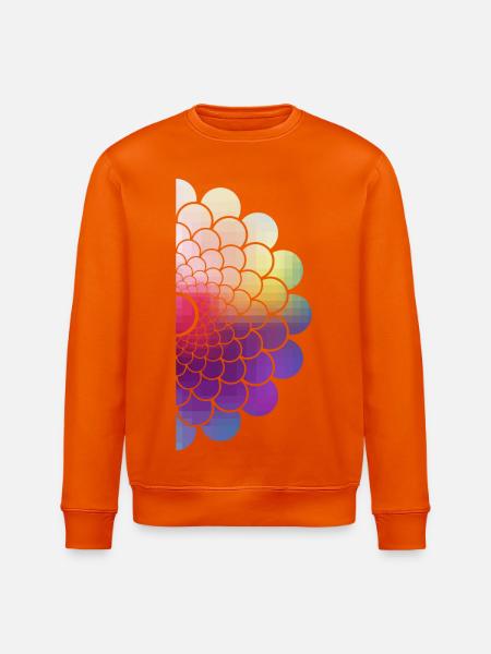 halber Regenbogen - Stanley/Stella Unisex Bio-Sweatshirt ROLLER - Tieforange