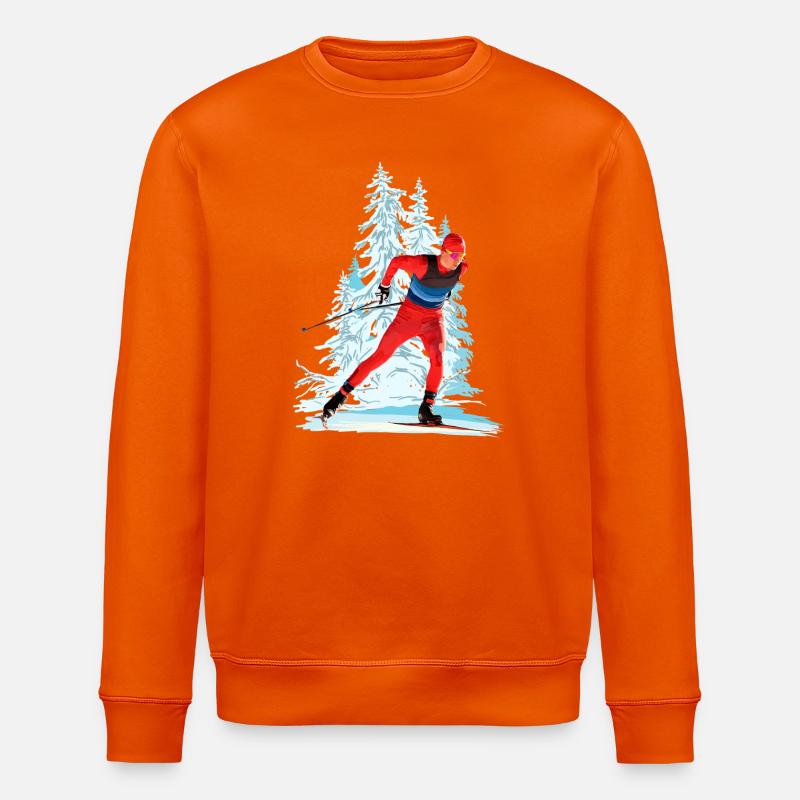 Skilanglauf - Stanley/Stella Unisex Bio-Sweatshirt ROLLER - Tieforange