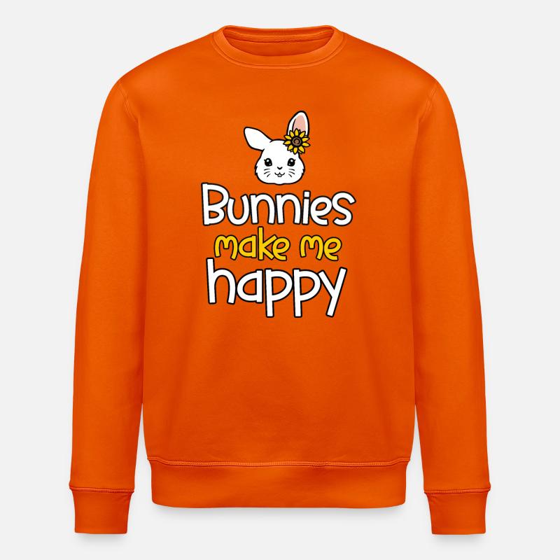 Rabbit Rabbit - Stanley/Stella ROLLER Unisex Organic Sweatshirt - bright orange