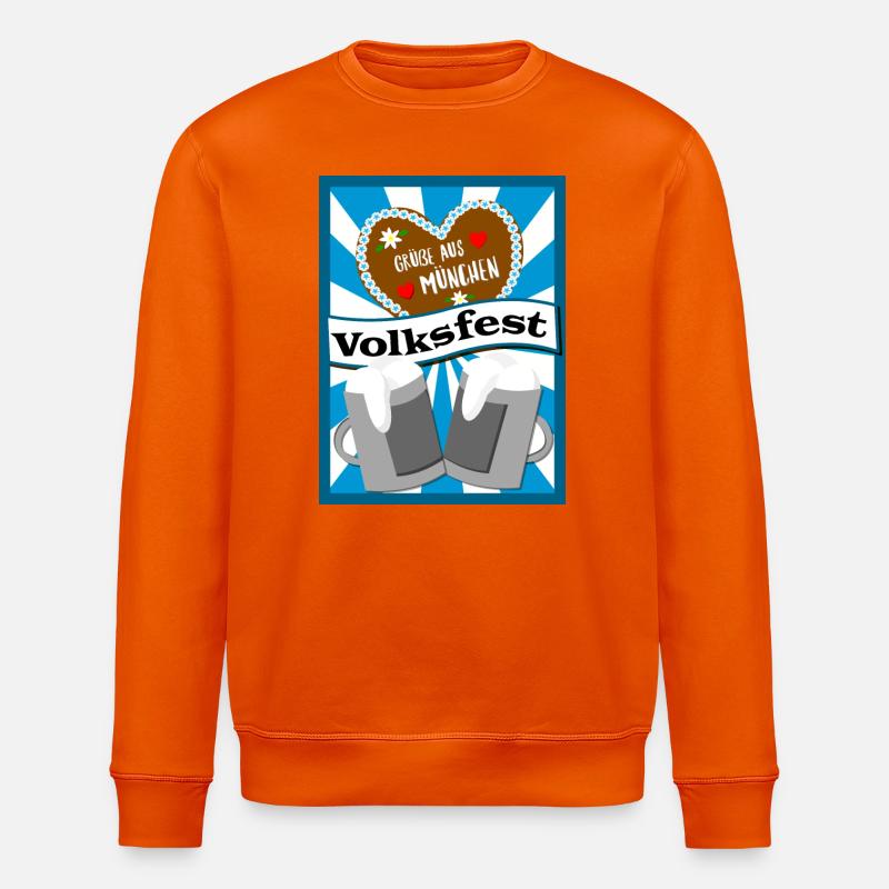 Volksfest in München - Stanley/Stella Unisex Bio-Sweatshirt ROLLER - Tieforange