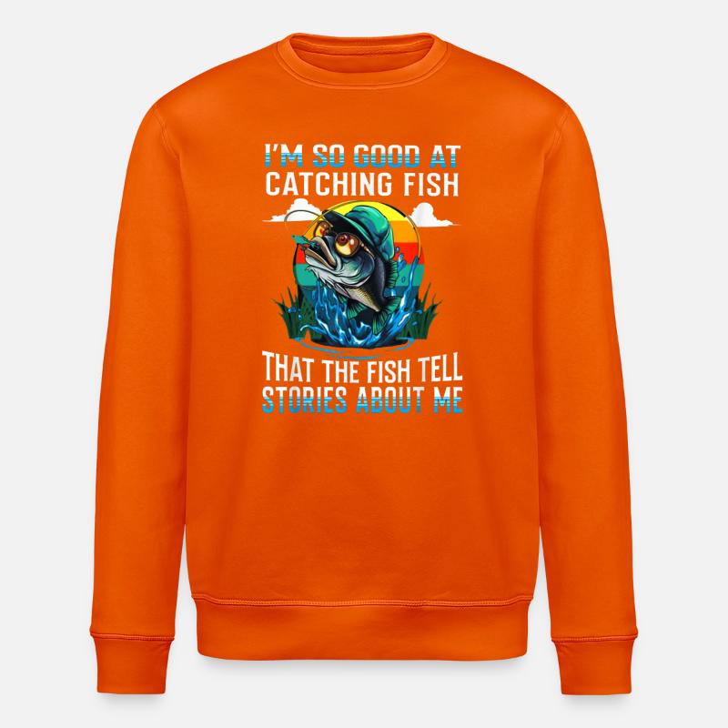 Attraper des histoires de poisson Tee - Sweat bio ROLLER Stanley/Stella Unisexe - orange profond