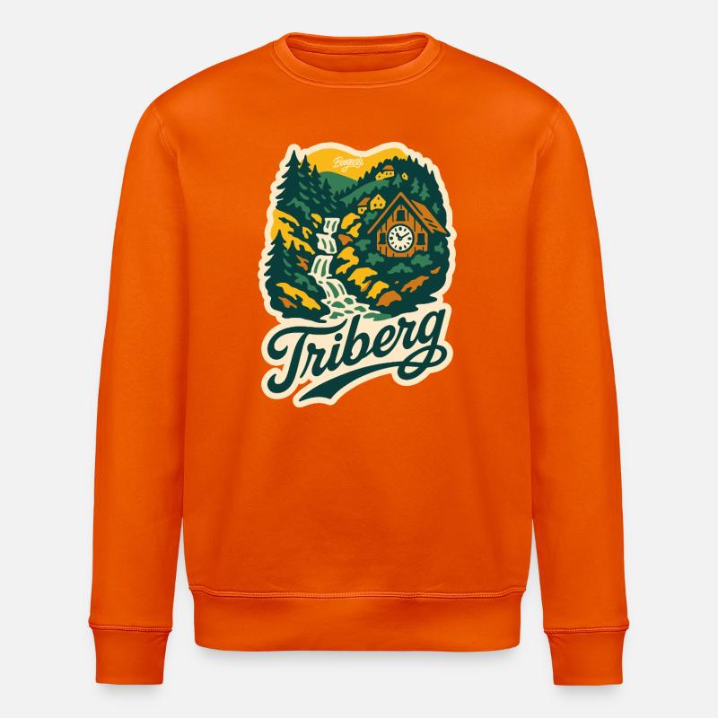 Triberg Wasserfälle Schwarzwald - Stanley/Stella Unisex Bio-Sweatshirt ROLLER - Tieforange