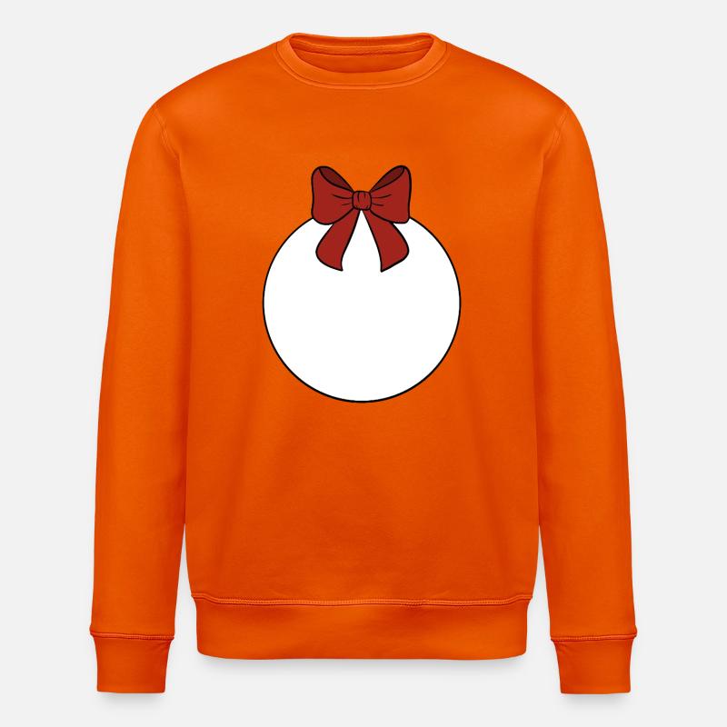 Weihnachtskugel  - Stanley/Stella Unisex Bio-Sweatshirt ROLLER - Tieforange