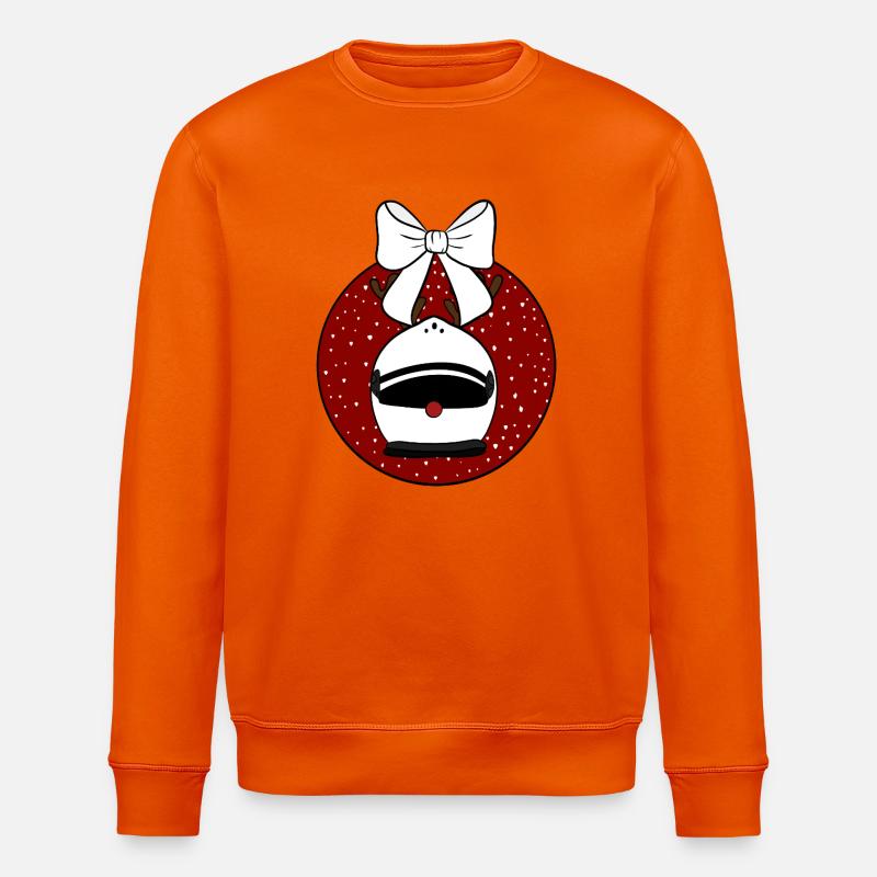 Weihnachtskugel  - Stanley/Stella Unisex Bio-Sweatshirt ROLLER - Tieforange