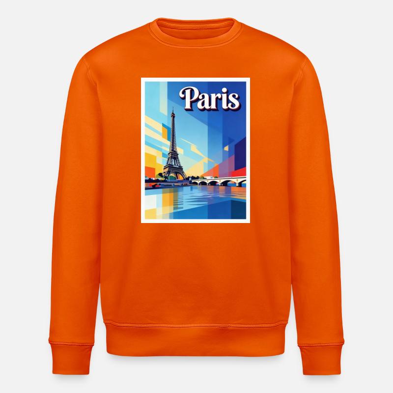 Pariser Prisma-Eiffel - Stanley/Stella Unisex Bio-Sweatshirt ROLLER - Tieforange