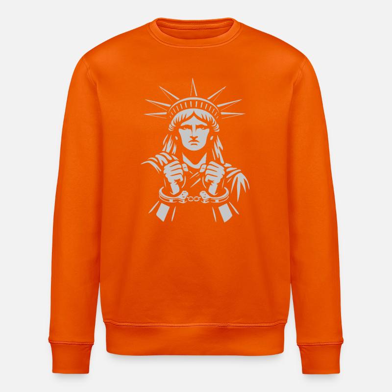 Statue de la Liberté enchaînée - Sweat bio ROLLER Stanley/Stella Unisexe - orange profond