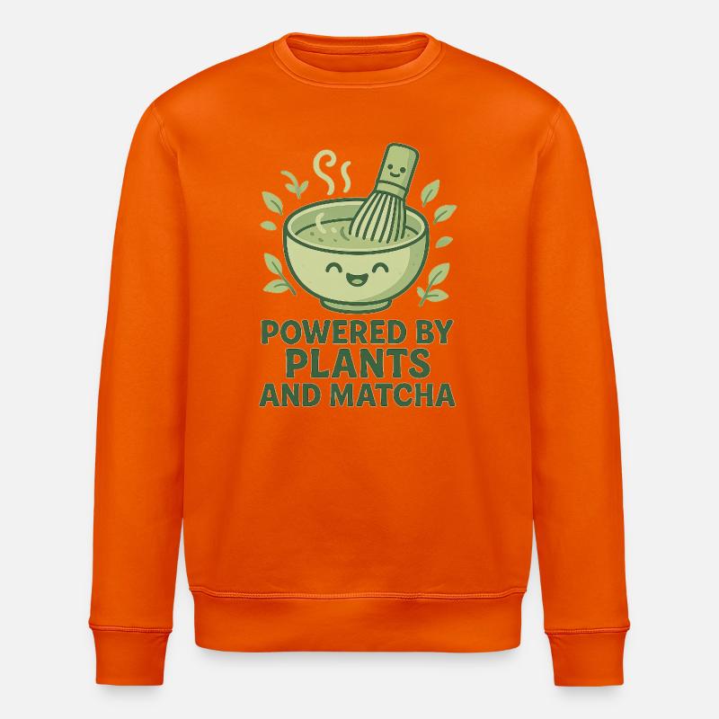 Énergie matcha provenant des centrales - Sweat bio ROLLER Stanley/Stella Unisexe - orange profond